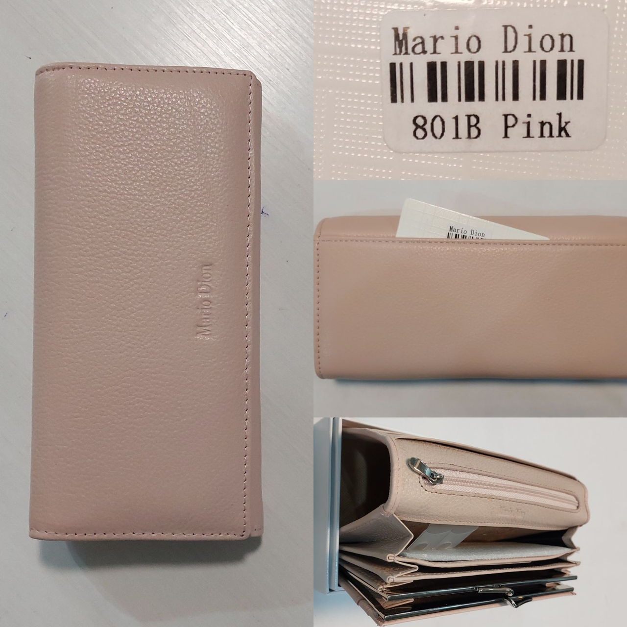 Жіночий шкіряний гаманець на магніті Mario Dion (гуртом//роздріб)