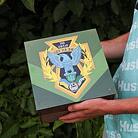 Наливатор алкогольний на 4 чарки з принтом