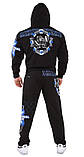 Спортивний костюм легкий Big Sam 103620 чорнийі розміри XXXXL. XXXXXL, фото 2
