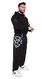 Спортивний костюм легкий Big Sam 103620 чорнийі розміри XXXXL. XXXXXL, фото 3