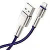 Кабель зарядний Baseus USB - Lightning Cafule Metal Lightning 2.4 A 1 м Purple (CALJK-A05), фото 3