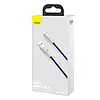 Кабель зарядний Baseus USB - Lightning Cafule Metal Lightning 2.4 A 1 м Purple (CALJK-A05), фото 10