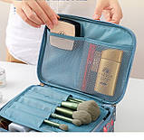 Міні сумочка — косметичка з дзеркальцем. Органайзер для дрібниць і ґаджетів, фото 2