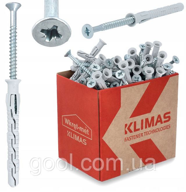 Дюбель з шурупом потайною головкою в Києві від компанії "GOOL.COM.UA ...