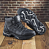 Чоловічі зимові шкіряні черевики, кросівки з натуральної шкіри чорні на хутрі для чоловіків на зиму, розмір 40 41 42 43 44 45, фото 6