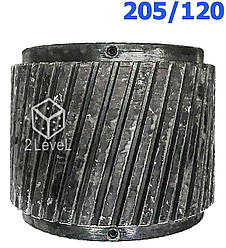 Широка косозуба обичайка прес-вальця 205/120мм Обічайка прес гранулятора ОГМ-1.5 Обечайка пресована ОГМ