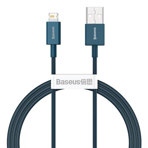 Кабель зарядный Baseus USB - Lightning Superior 2.4 A 1 м Blue (CALYS-A03)