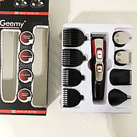 Машинка для стрижки волос беспроводная GEMEI GM-592, Электробритва с насадками OS-996 для бороды