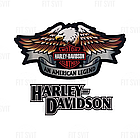 Наклейки мото Harley Davidson 25x30 см, комплект 15 шт, фото 4