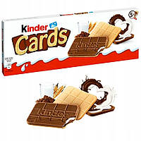 Печиво з шоколадно-молочною начинкою Kinder Cards (10 шт. х 12,8 г) 128 г Польща