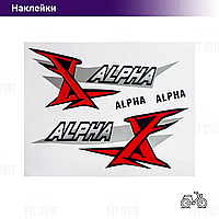 Наклейки Alpha 36x27 cм, комплект 4 шт