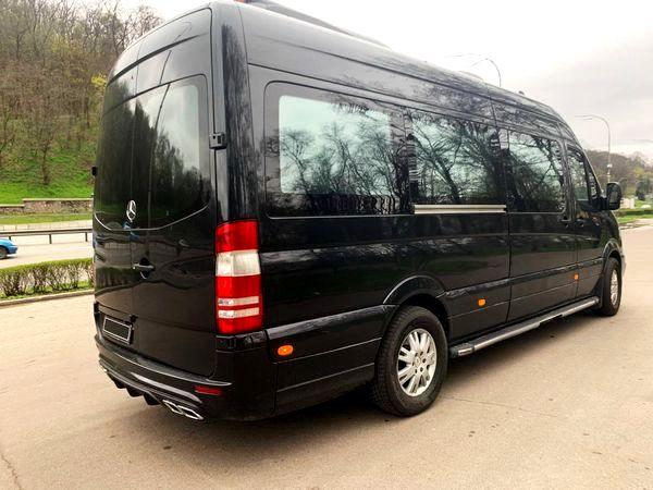 Микроавтобус Mercedes Sprinter черный VIP класса аренда с водителем - фото 5 - id-p2012045256