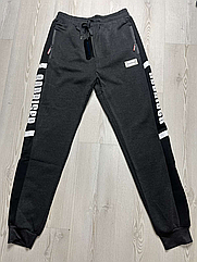 Чоловічі теплі трикотажні штани на флiсi сiрi НОРМА 209-3 (в уп. один колiр) осiнь-зима. фабричний Китай.