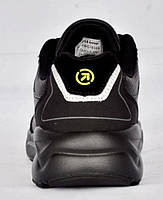 Размеры 36, 37, 38, 39, 40 Демисезонные кожаные кроссовки Restime, черные на подошве из пены Restime 20389