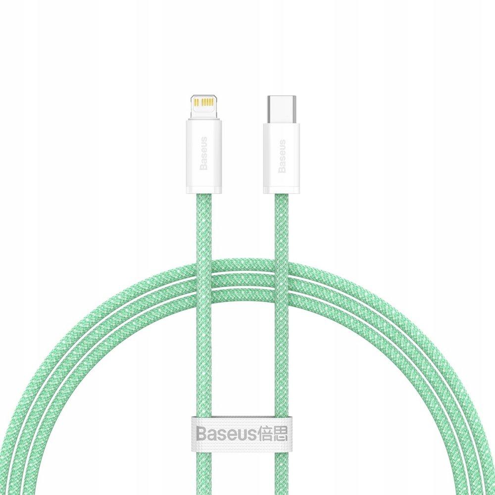 Кабель зарядний Baseus USB C — Lightning Dynamic Series Fast Charging Data Cable 20 W 1 м Green (CALD000006)