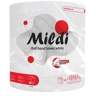 Полотенца бумажные целлюлозные "Mildi Soft Secret" ТМ Mildi, 2 слойные, (1 рулон в упаковке)