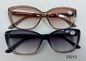 Жіночі сонцезахисні окуляри в стильній оправі з діоптріями Модель 23212