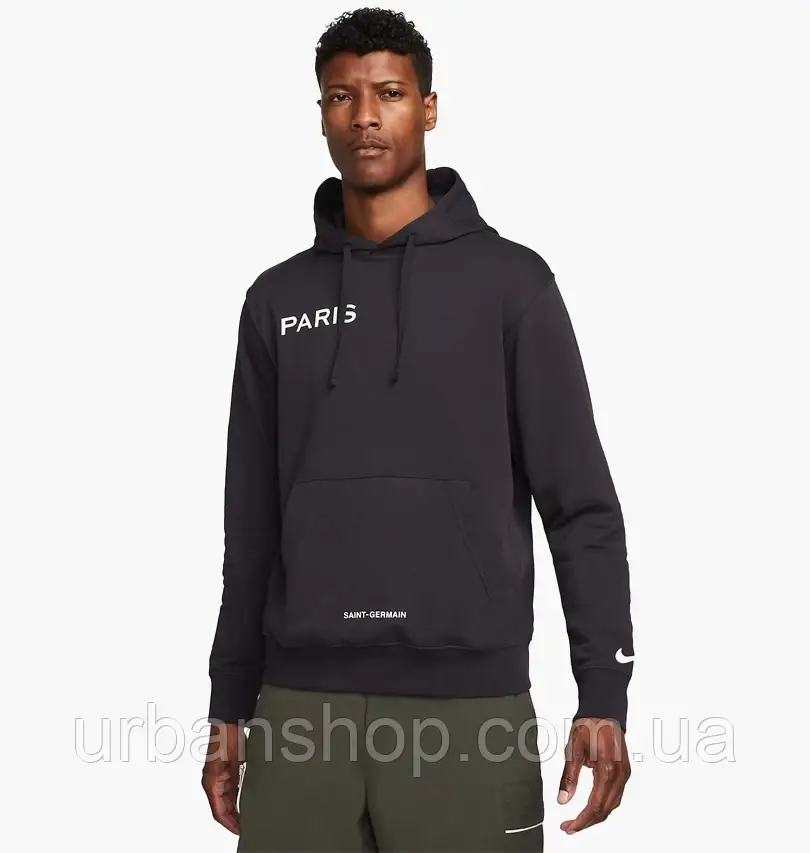 Urbanshop com ua Худі чоловіче Nike Paris Saint Germain Frnch Hoodie Black DN1317-080 РОЗМІРИ ЗАПИТУЙТЕ