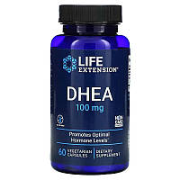 Life Extension DHEA ДГЭА. 100 мг, 60 вегетарианских капсул