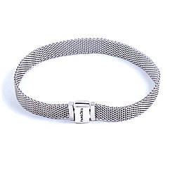 Срібний плоский браслет в стилі Pandora