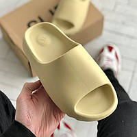 Шлепки женские Adidas Yeezy Slide / Адидас изи слайд бежевые / адидаси слайды 36