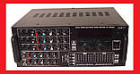Підсилювач UKC AV-2009A FM SD USB AUX Караоке 6xмікрофонів 8-канальний ORG, фото 4