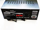 Підсилювач UKC AV-2009A FM SD USB AUX Караоке 6xмікрофонів 8-канальний ORG, фото 6