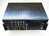 Підсилювач UKC AV-2009A FM SD USB AUX Караоке 6xмікрофонів 8-канальний ORG, фото 7