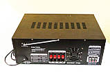 Підсилювач UKC AV-767BT Bluetooth FM SD USB AUX Караоке 5xмікрофонів 8-канальний ORG, фото 5
