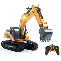Дитячий екскаватор на радіокеруванні довжина 38 см A 8863-144 з підсвітка на акумулятор