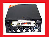 Підсилювач звуку BM AUDIO BM-800BT FM USB 2x300W Блютуз + Караоке ORG, фото 3