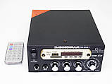 Підсилювач звуку BM AUDIO BM-800BT FM USB 2x300W Блютуз + Караоке ORG, фото 7