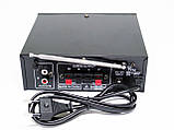 Підсилювач звуку BM AUDIO BM-606BT FM USB Блютуз + Караоке ORG, фото 5