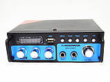 Підсилювач звуку BM AUDIO BM-600BT FM USB Блютуз + Караоке ORG, фото 7