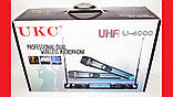 Мікрофон UKC DM-4000 UHF база 2 радіомікрофони ORG, фото 3