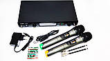 Мікрофон UKC DM-4000 UHF база 2 радіомікрофони ORG, фото 4