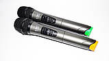 Мікрофон UKC DM-4000 UHF база 2 радіомікрофони ORG, фото 6