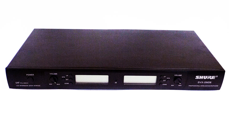 Радіосистема Shure SVX-SM58, 200 каналів, UHF 2 радіомікрофони ORG
