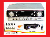 Підсилювач UKC SN-305BT — Bluetooth, USB, SD,FM, MP3! Караоке 2х канальний 500W ORG, фото 3