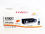 Підсилювач UKC SN-305BT — Bluetooth, USB, SD,FM, MP3! Караоке 2х канальний 500W ORG, фото 6