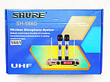 Радіосистема SHURE SH-588D база 2 радіомікрофони ORG, фото 7