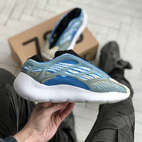 Кроссовки женские Adidas Yeezy 700 v3 красовки адидас изи в3 синые голубые рефлективные 37