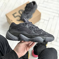 Кроссовки женские мужские Adidas Yeezy 500 красовки унисекс адидас изи 500 стильные черные 36