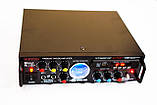 Підсилювач звуку Nippon AV-339BT + USB + Fm + Mp3 + КАРАОКЕ + Bluetooth ORG, фото 4