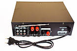 Підсилювач звуку Nippon AV-339BT + USB + Fm + Mp3 + КАРАОКЕ + Bluetooth ORG, фото 6