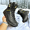 Чоловічі тактичні берці зимові на хутрі чорні з гербом, військові черевики зима, розмір 40 41 42 43 44 45 46, фото 2