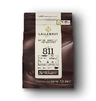 Черный шоколад Callebaut Кувертюр 811 1 кг, Профессиональный шоколад для кулинарных десертов и выпечки