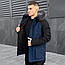 Парка чоловіча зимова з хутром на капюшоні подовжена udacha до -28°c С синя куртка пальто чоловіче зимове, фото 7