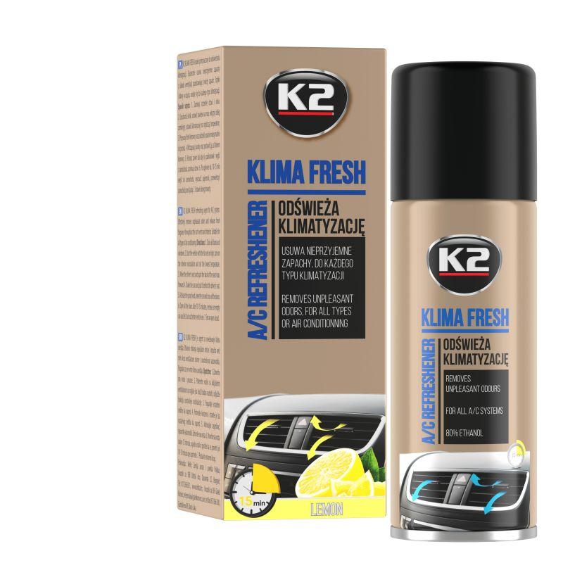 Очищувач для автокондиціонерів K2 Klima Fresh, 150 мл лимон