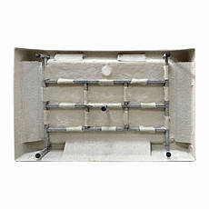 Душовий піддон 120*80*14 см прямокутний з панеллю, ніжками та сифоном Lidz KAPIELKA (Польща), фото 3